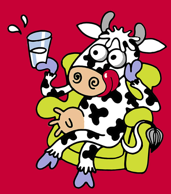 Fun Cow, ilustración digital, diseño de personajes 0