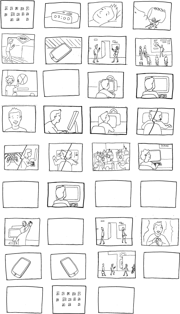 STORY BOARD, Working Day -1