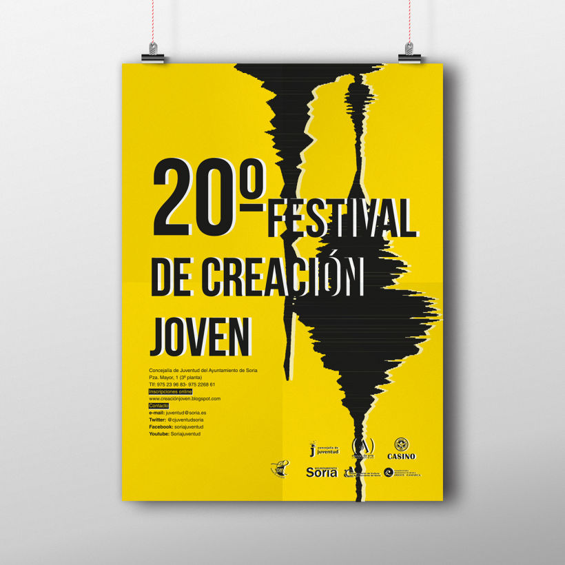 Diseño cartel 20º Festival Creación Joven 0