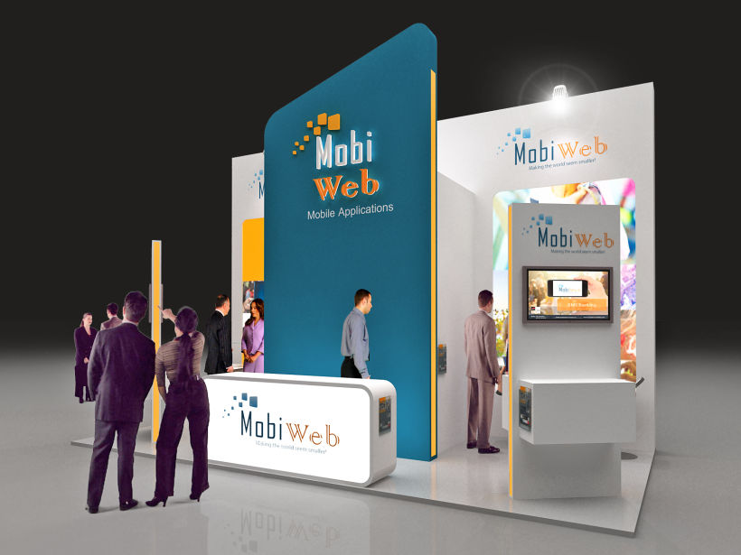 Diseño Stand Mobiweb (Mobile Word Congress) 1