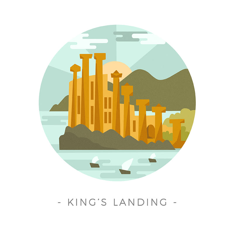 Game of Thrones landscapes - Illustrated icon set 4