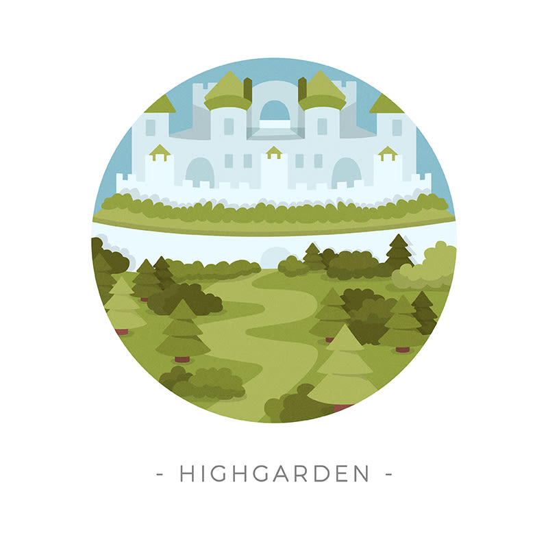 Game of Thrones landscapes - Illustrated icon set 8