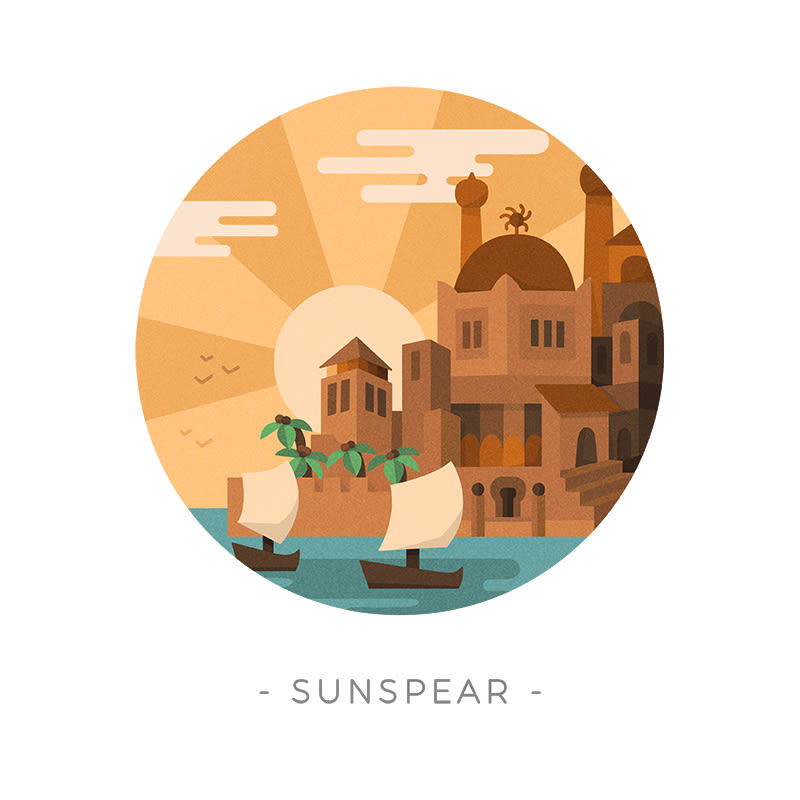 Game of Thrones landscapes - Illustrated icon set 16