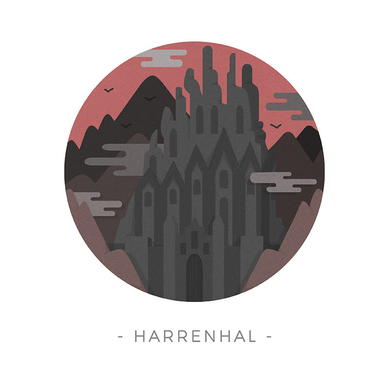 Game of Thrones landscapes - Illustrated icon set 26
