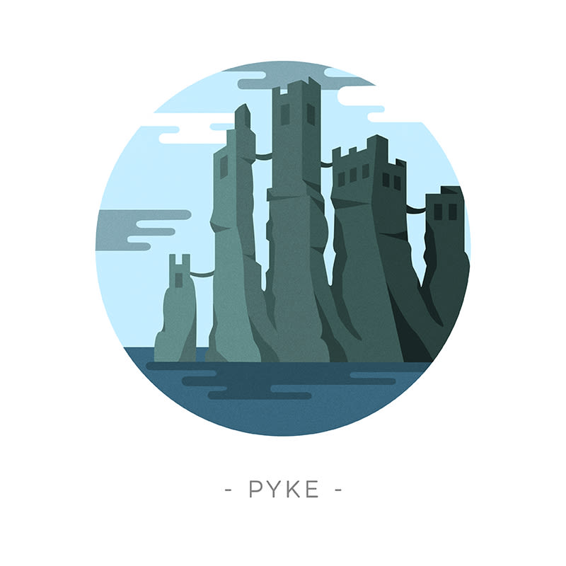 Game of Thrones landscapes - Illustrated icon set 34