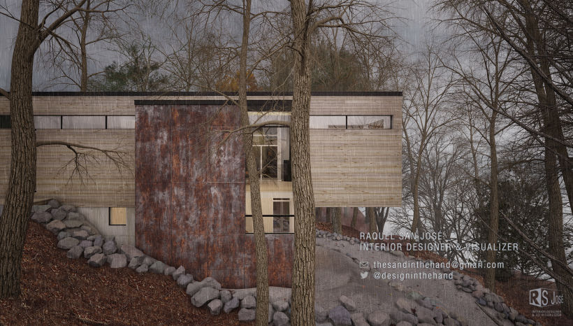 3D basado en la casa Val des Monts Cottage de  Christopher Simmonds Architects en Canadá 5
