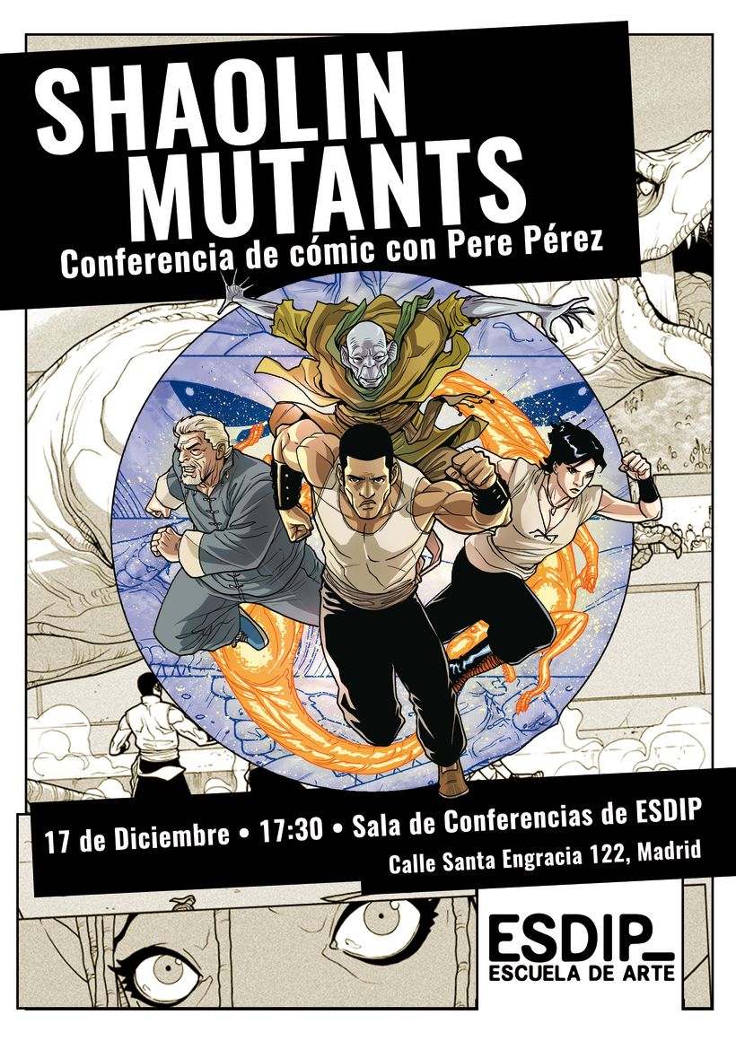 Conferencia de Shaolin Mutants, el nuevo cómic de Pere Pérez 1