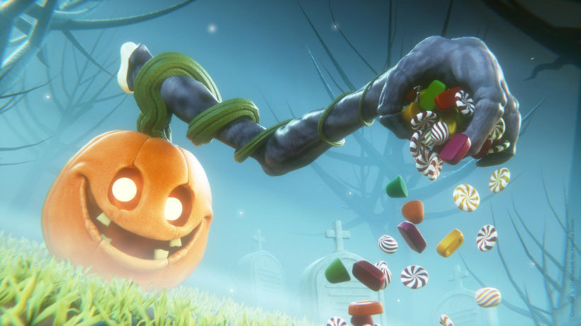 Halloween Pumpkin - Blender 3D -1