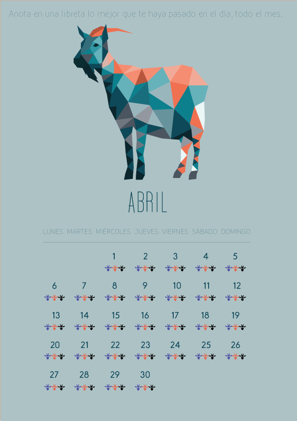 Diseño gráfico.Calendario2015 0