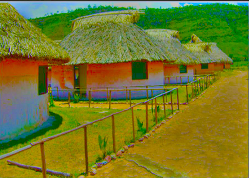 creaciones fotográficas Luman casas  edificios y aldea o rancherias 6