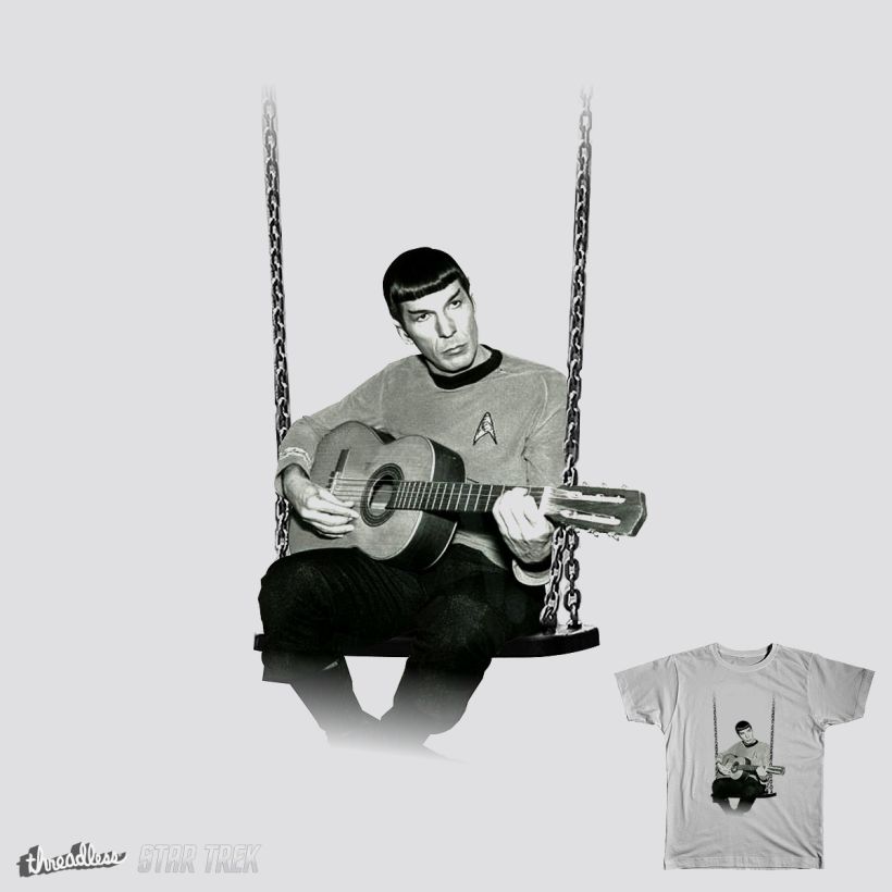 Camiseta de Star Trek de Spock tocando la guitarra 1