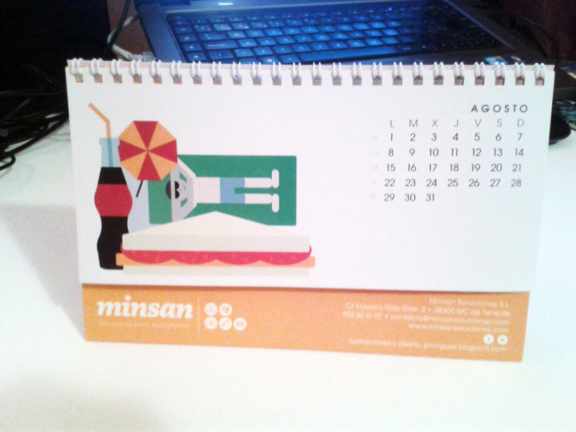 Calendario 2016 para Minsan Soluciones 21