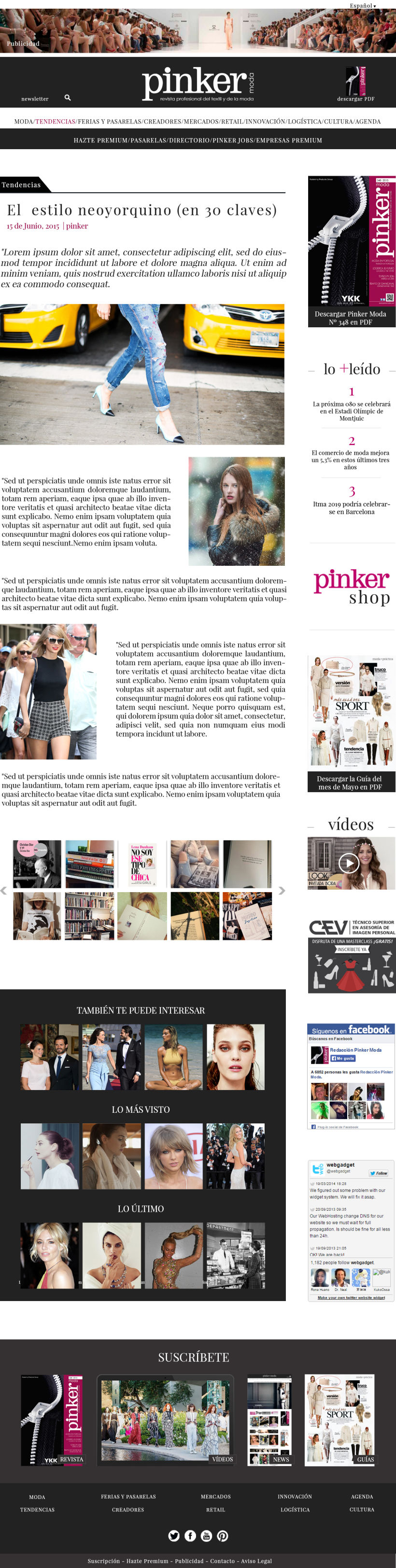 WEB LAYOUT - Pinker moda 1