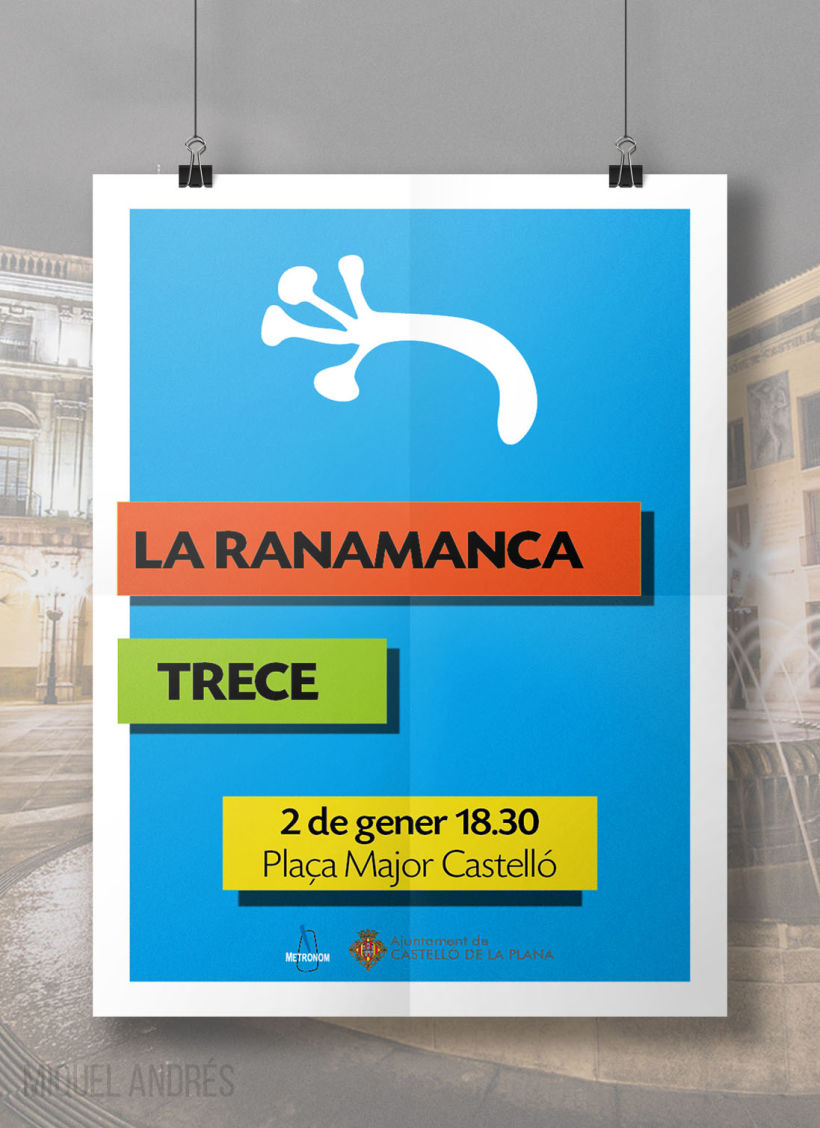 Cartel concierto /  LA RANAMANCA + TRECE A CASTELLÓ 0