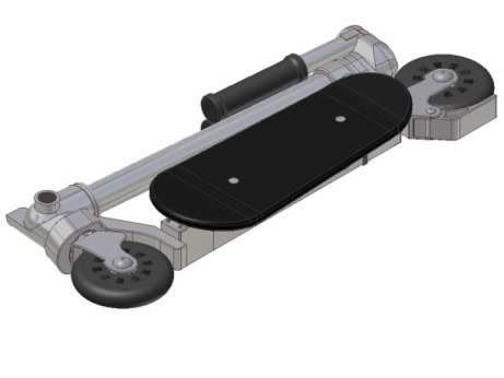 Patinete Compact, diseño de un patinete lo más compactable posible. 2