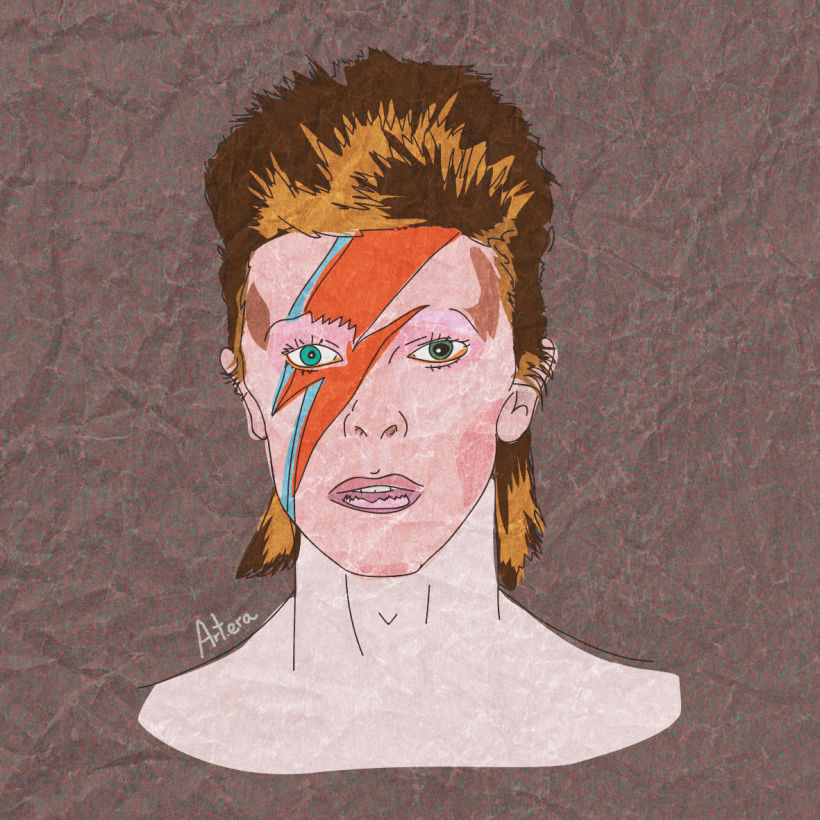 Ilustraciones tributo a David Bowie 1