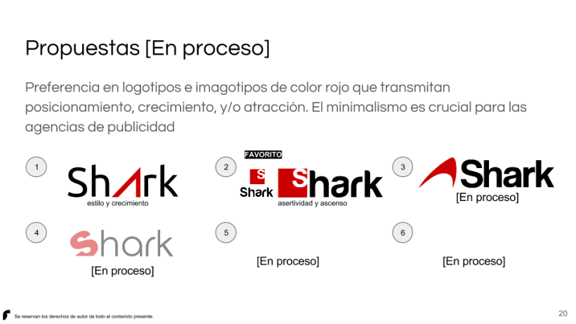 Imagotipo/Isologo Agencia Shark (Proceso creativo) 18