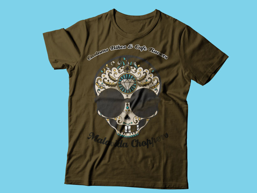 Personalización de camisetas para la marca "Malavida choppers" 10