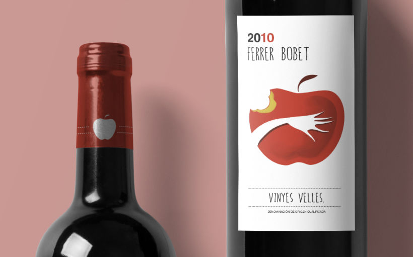 Rediseño etiqueta vino FERRER BOBET  1