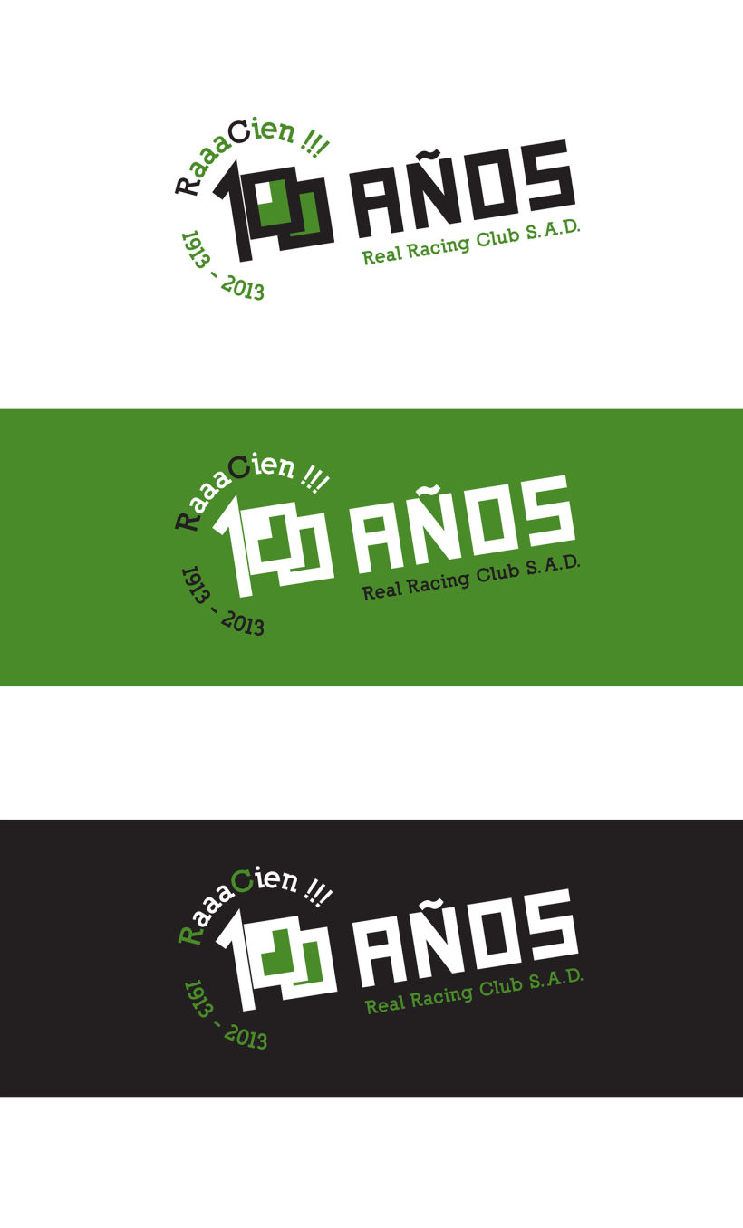 Propuesta de logotipo. Centenario Real Racing Club 1913-2013 2