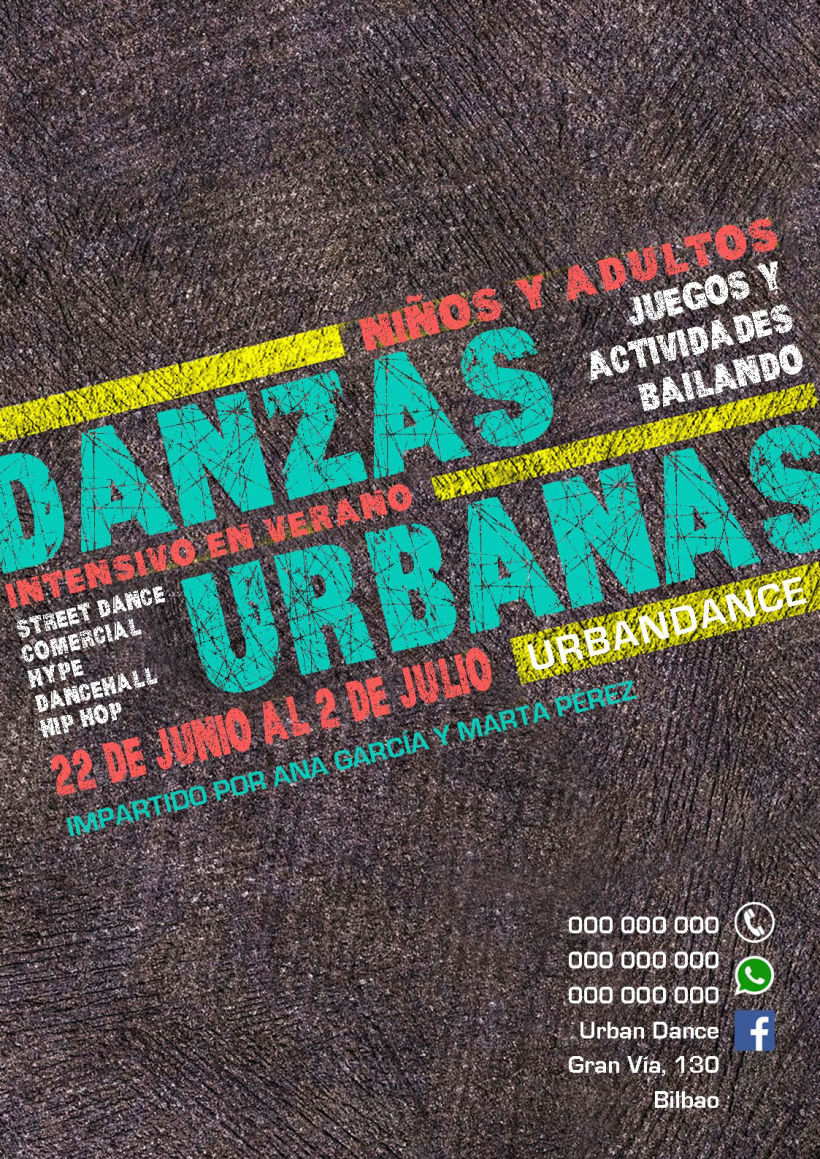 Poster for an urban dance school -1