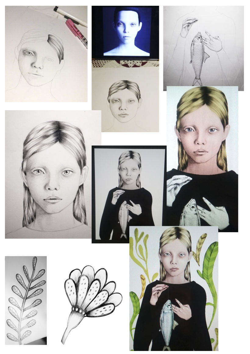 Mi proyecto del curso:Del dibujo a lápiz a la ilustración digital -1