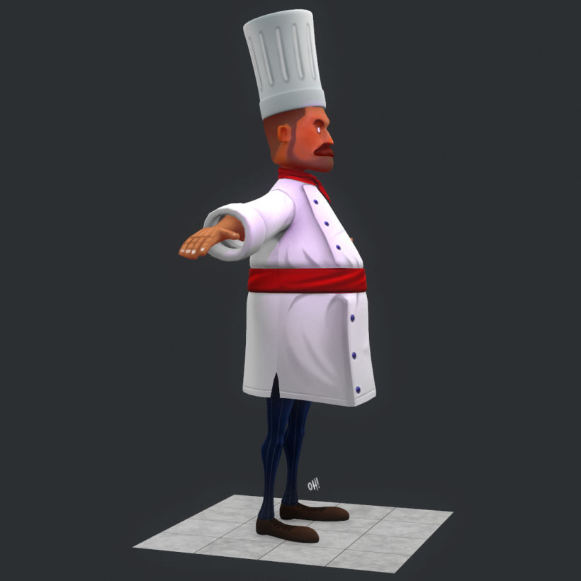 Chef Low Poly 0