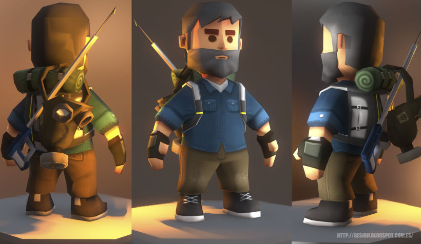 Game character Low Poly 0