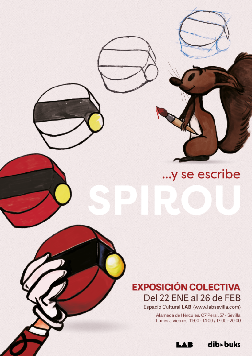 Exposición Colectiva …y se escribe SPIROU - Editorial Dibbuks España 2
