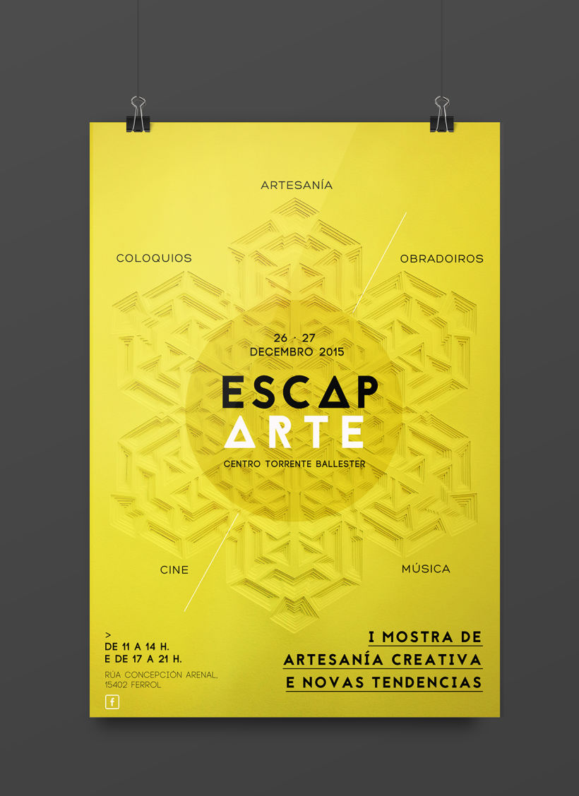 Cartel y flyer para Escaparte "I mostra de artesanía creativa e novas tendencias"  -1