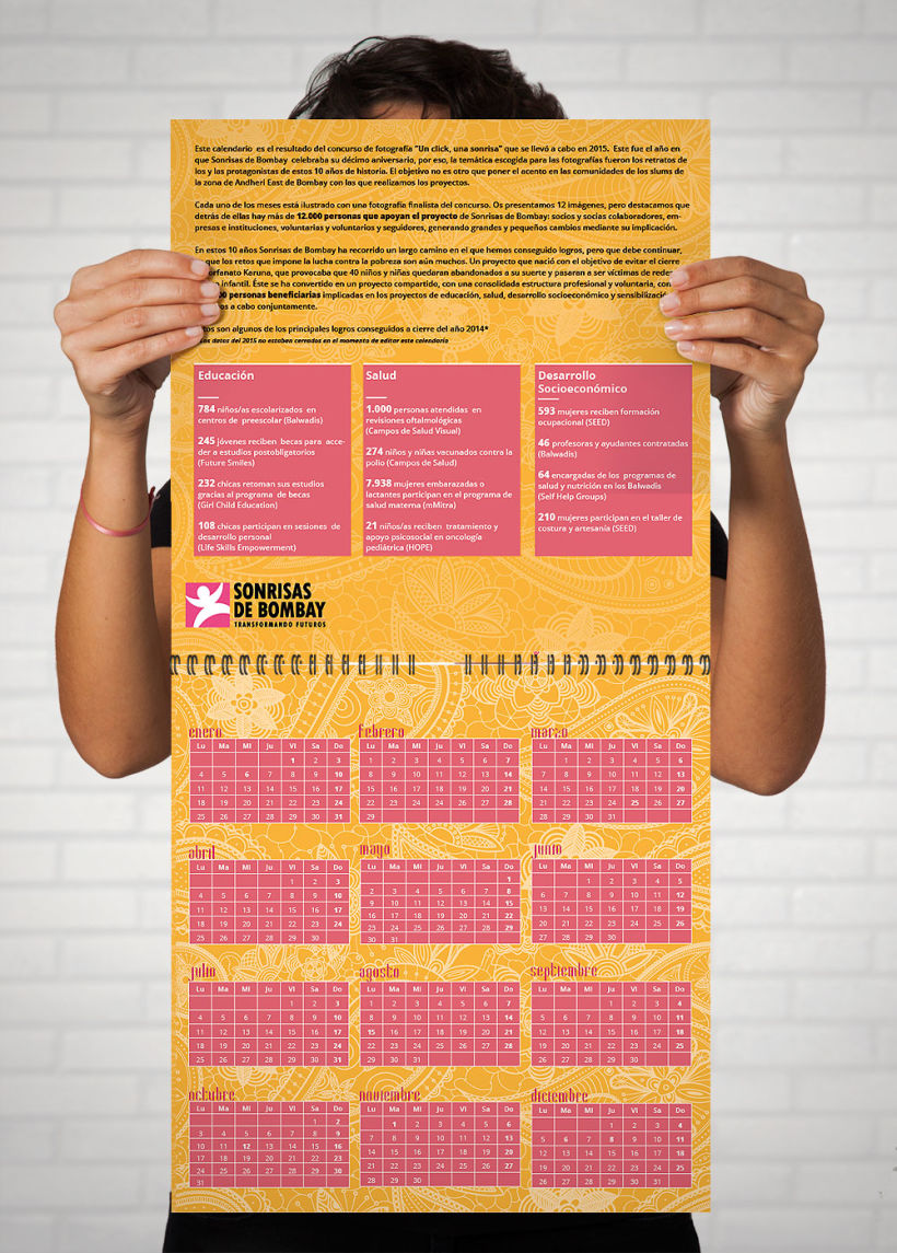 Calendario 2015, 2016 y las Tarjetas Navideñas - SONRISAS DE BOMBAY 2