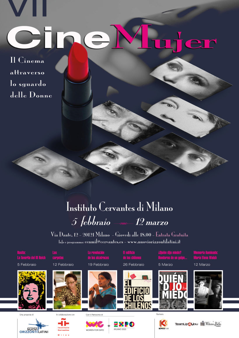 VII CineMujer,  Marzo 2015, Instituto Cervates, Milano ITALIA -1