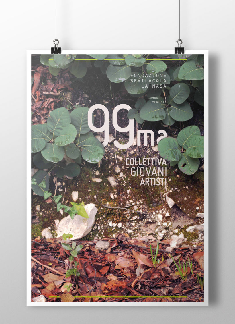 Carteles presentados al concurso para la 99ma Collettiva Giovani Artisti editado por Fondazione Bevilacqua La Masa (Venezia) 1