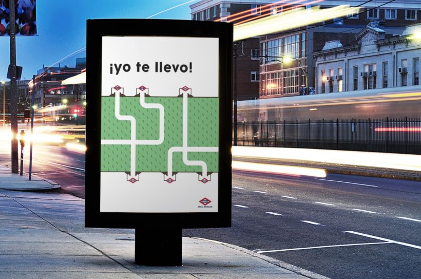 Cartel para fomentar el Metro de Madrid (Propuesta) 0