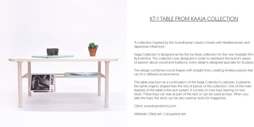KT-1 table. Kaaja Collection 0
