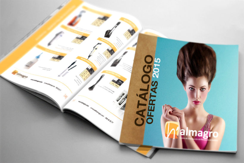 Diseño de catálogo Anual de productos de peluquería -1