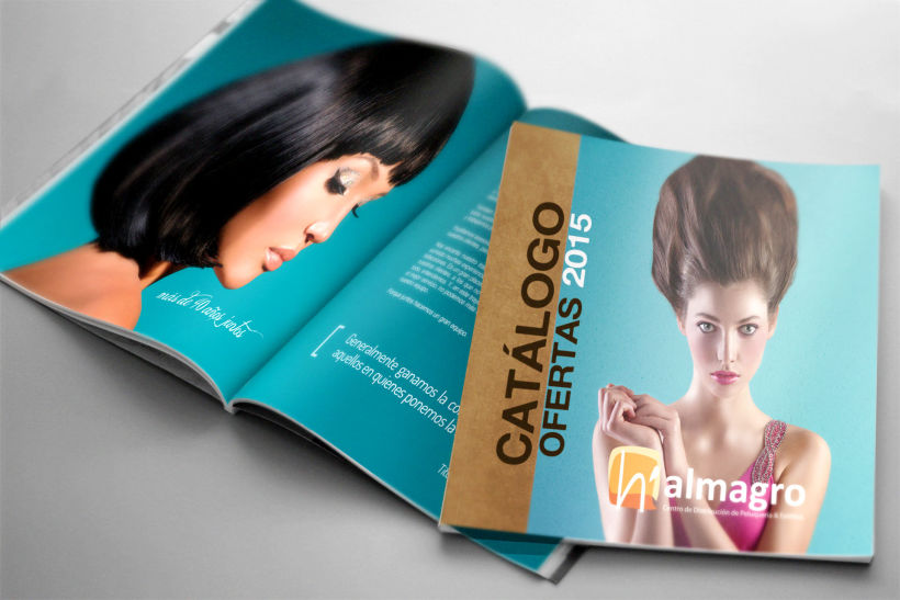 Diseño de catálogo Anual de productos de peluquería 0