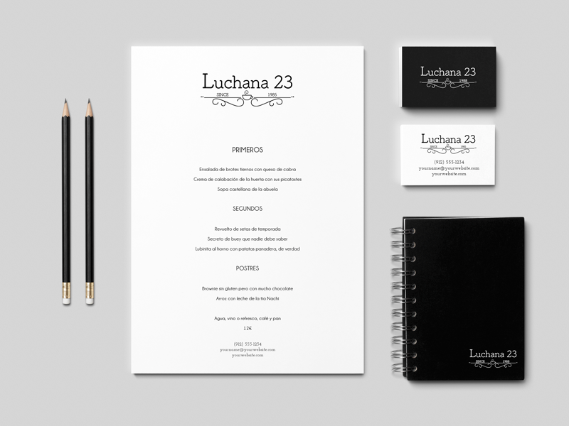 Logo y web Luchana 23, Madrid 1