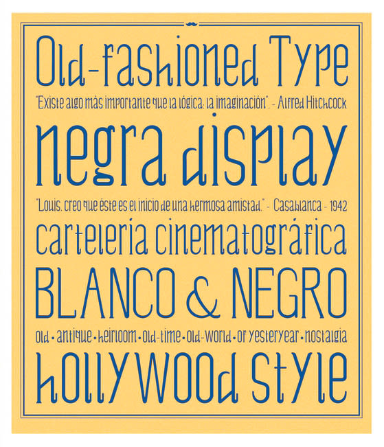 Negra - Display typography 8