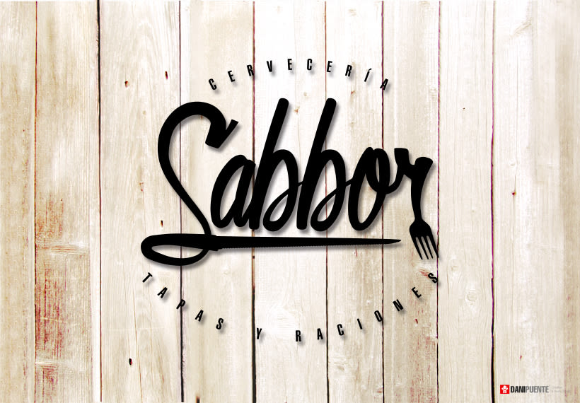 Marca "Sabbor" bar, cervecería de tapas y raciones. 3