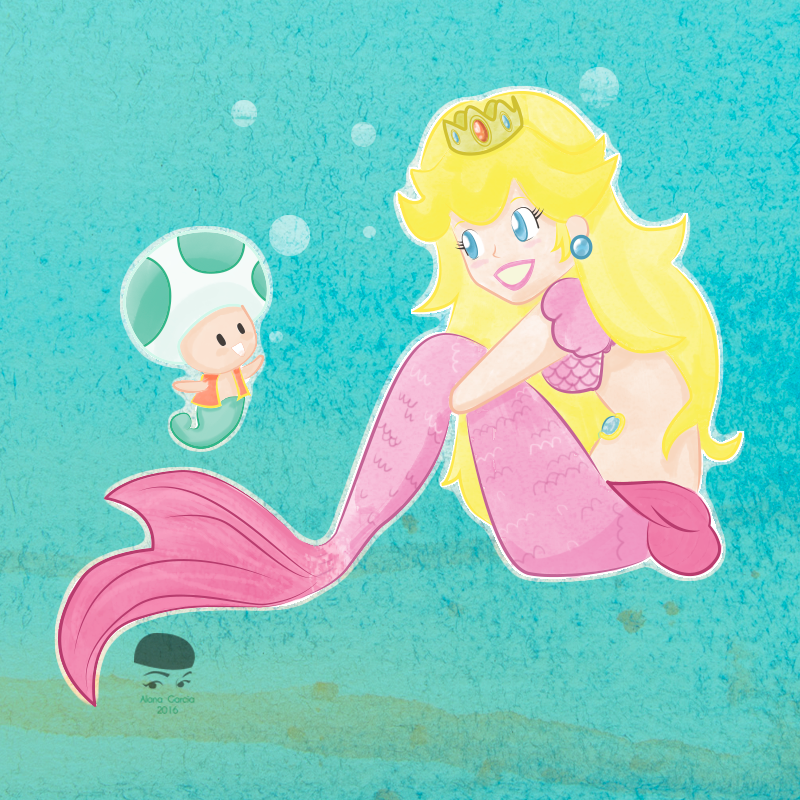 Princess Mermaid Peach 0