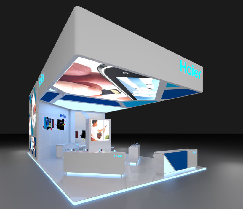 Diseño del stand para la empresa Haier, para el MWC-2016 -1