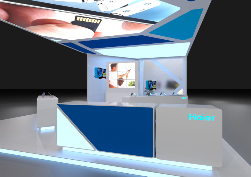 Diseño del stand para la empresa Haier, para el MWC-2016 0