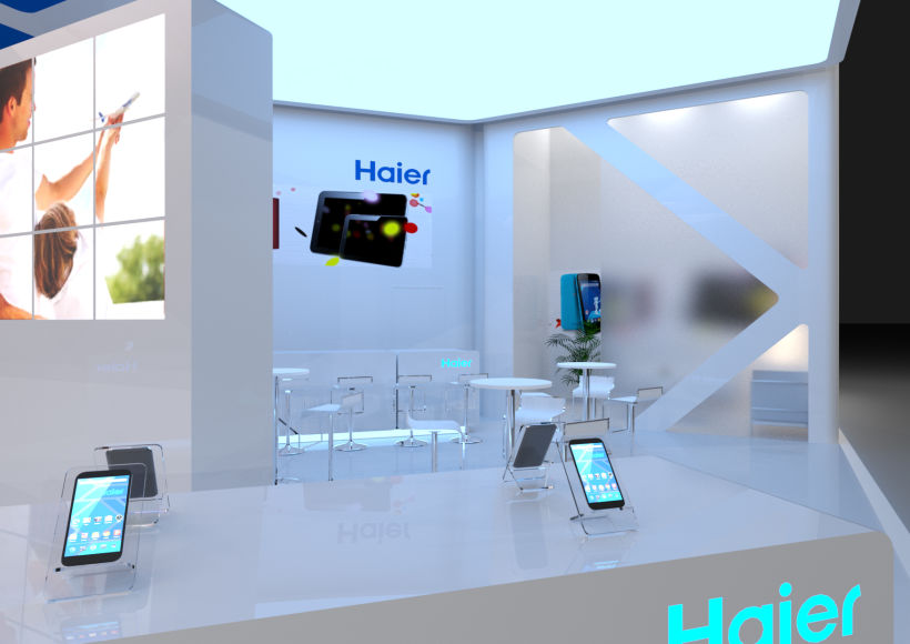 Diseño del stand para la empresa Haier, para el MWC-2016 1