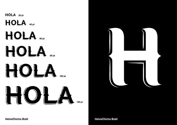 HelveChicha, una tipografía que puede viajar  6