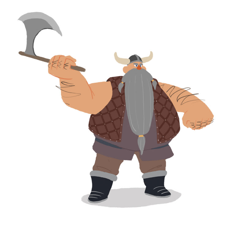 Diseño personajes "Vikingo" 2