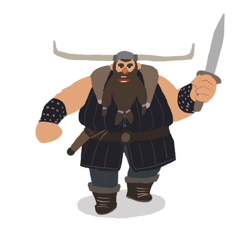 Diseño personajes "Vikingo" 3