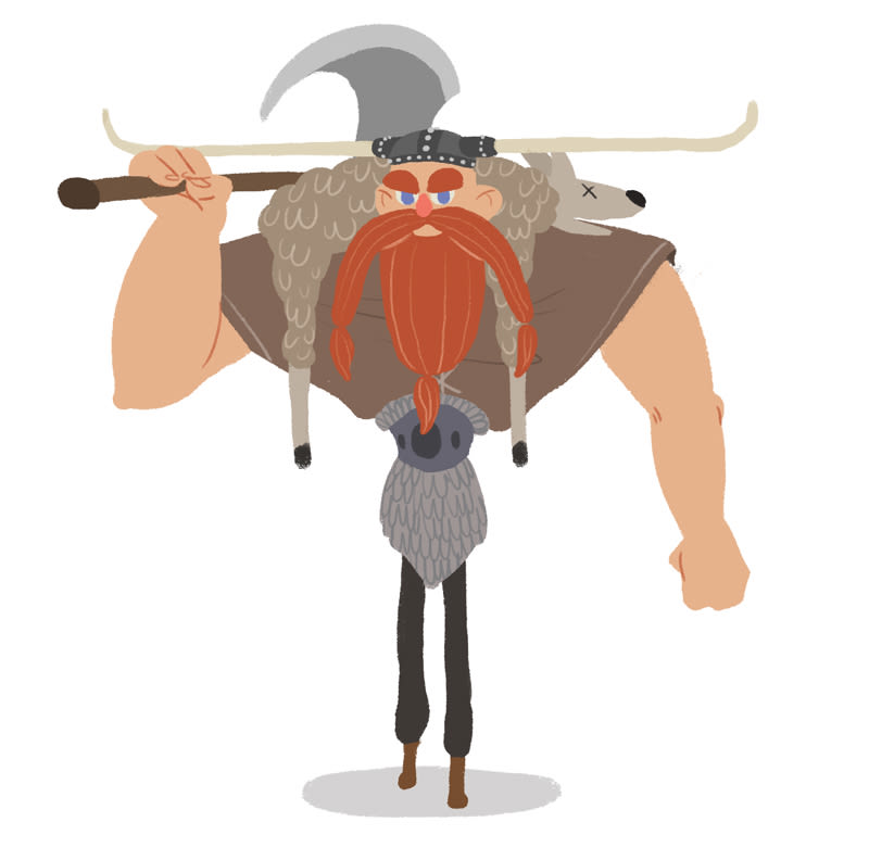 Diseño personajes "Vikingo" 5