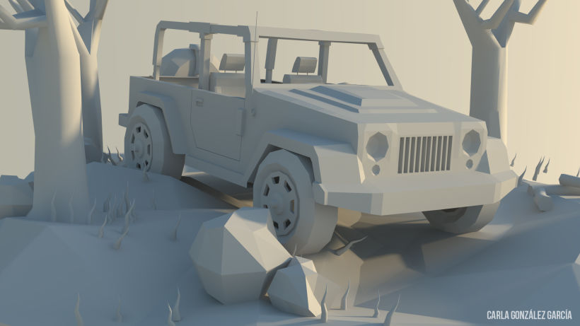 Jeep - Low poly 3