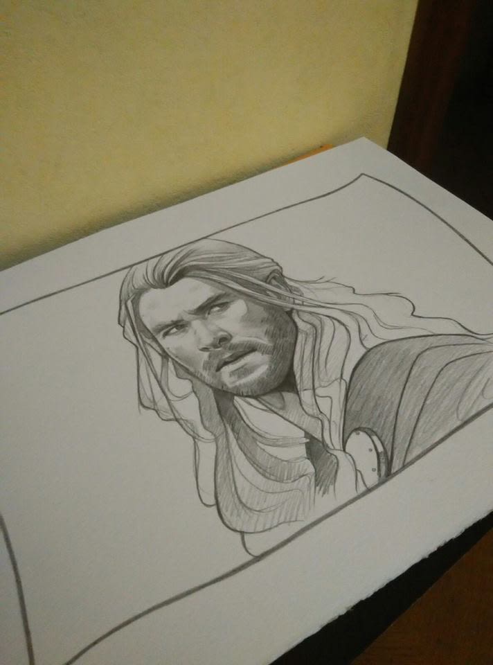 Thor Drawing / Dibujo de Thor 1